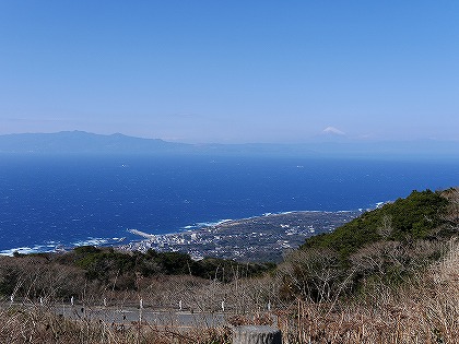 伊豆大島　椿まつり　富士山　三原山