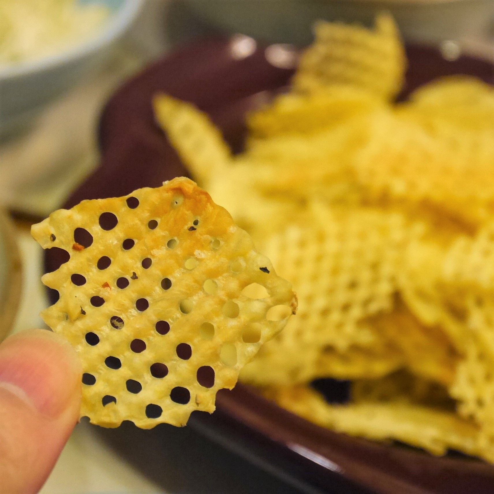 ののじ料理教室_ワッフルピーラー_ノンオイルポテトチップス_up