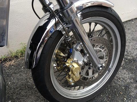 ホンダ NC36 CB400FOUR ブレンボキャリパー取り付け！！！ | バイク 