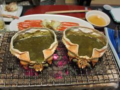 甲羅味噌炭火焼き