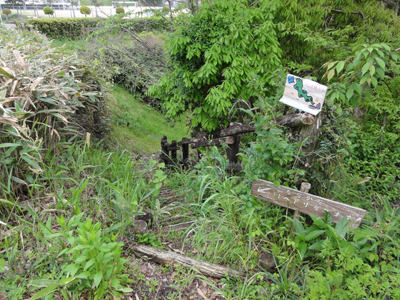 遊覧船乗場への遊歩道