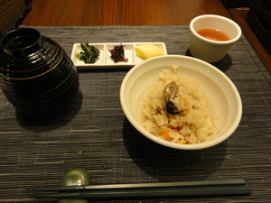 錦水別荘、宮島牡蠣の釜飯