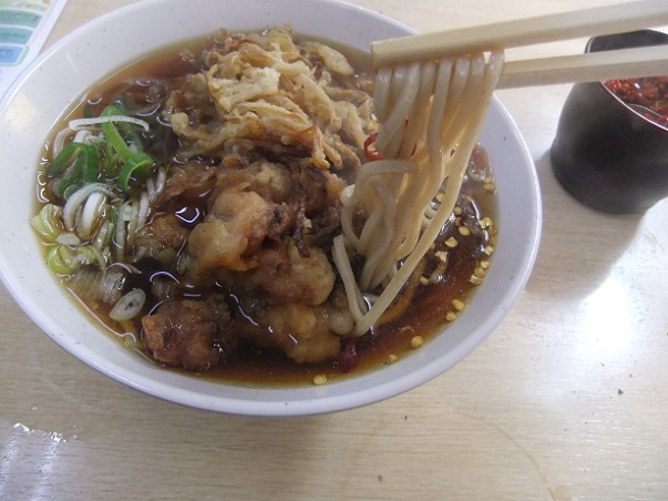 一由そば＠日暮里のそば(小)＋ミニげそ＋もやし天２