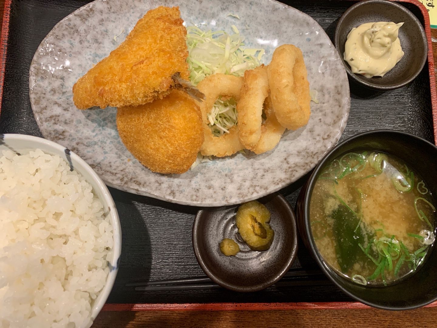 ミックスフライ定食 だるまさんがころんだ 楽天ブログ