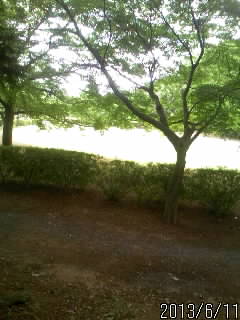 比高二重土塁の上２