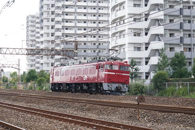 EF81 141牽引 ヤマ231系 郡山出場！7