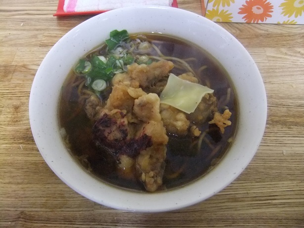 一由そば@日暮里のゲソ相棒そば1