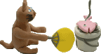 魚を焼くねこ.gif