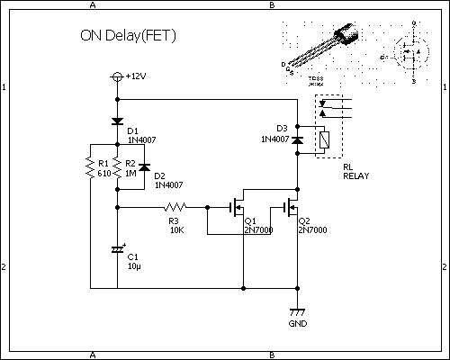 Nチャンネル　MOS-FET　オンディレー