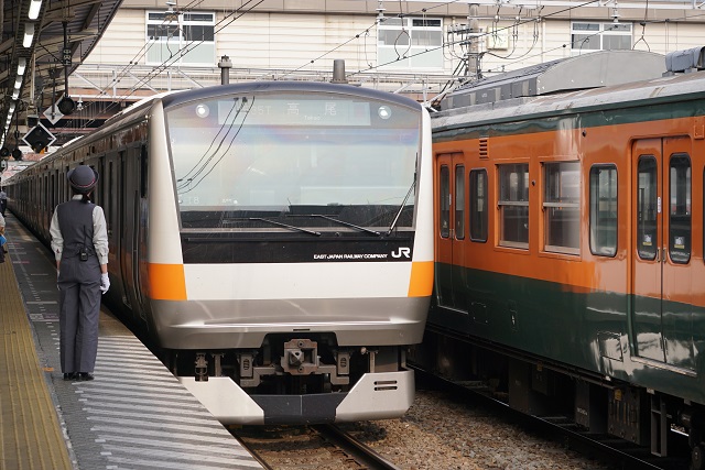 EF64 1030牽引 115系 廃配給 長野行き6