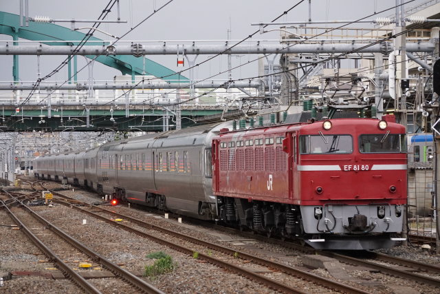 EF64 1001牽引旧客&EF81 80牽引カシオペア試運転4