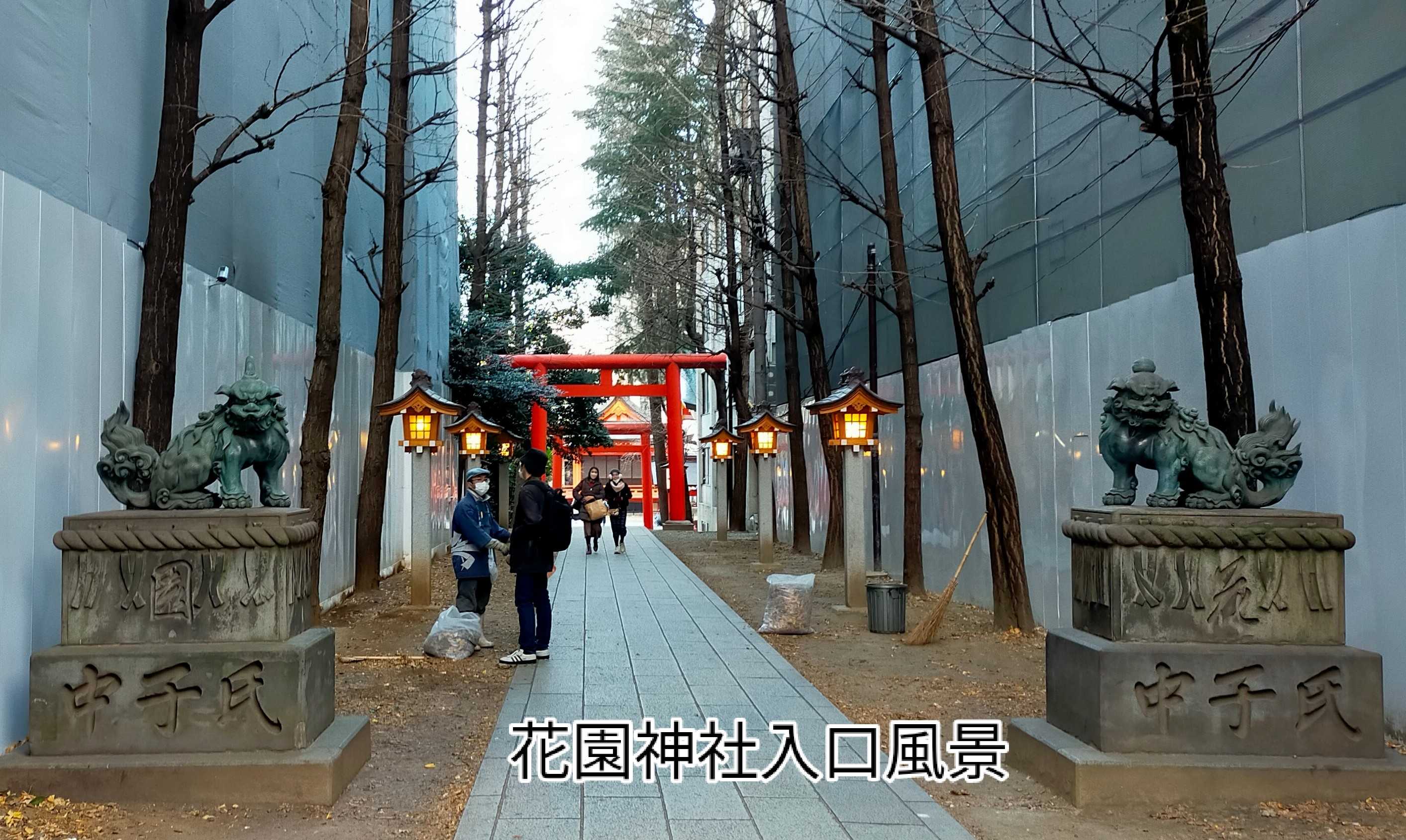 花園神社参拝 紅白梅 狛犬の阿吽の写真 | 西新宿の四季風景 男料理 ランチ情報 - 楽天ブログ