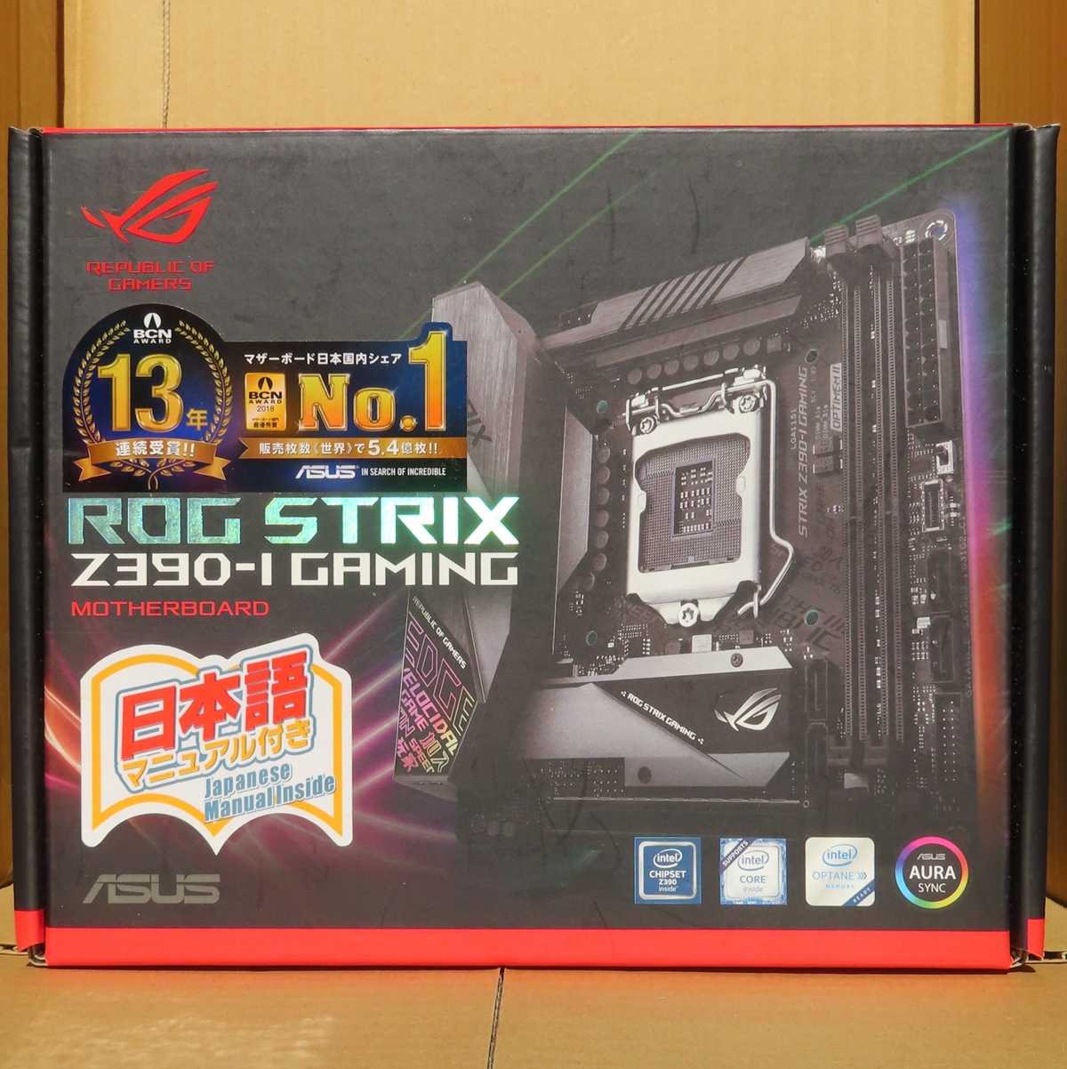 ASUS ROG STRIX Z390-I GAMING 正面写真