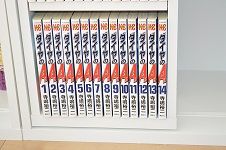 ニトリのスライド本棚（モッサ）で624冊のマンガ本を収納