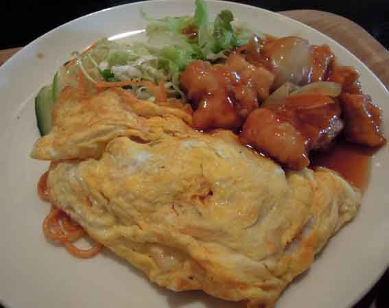 シェフの「鶏肉の甘酢あんかけ」-2♪