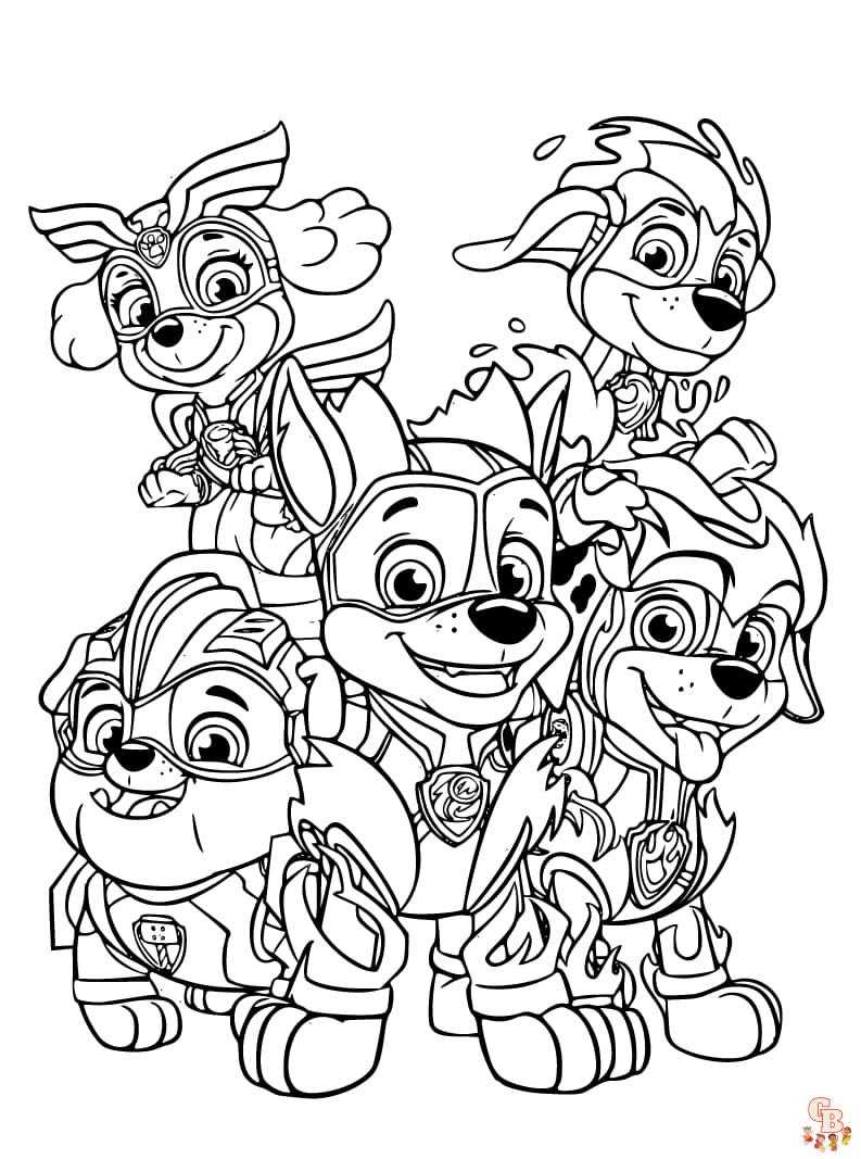 Paw Patrol Coloring Pages - 54 New Coloring Sheets for Fans