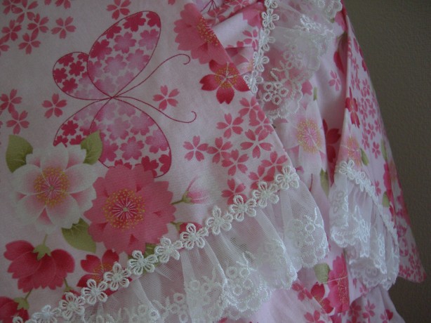 蝶と桜が舞う浴衣ドレスピンク９０～１００（５）.jpg