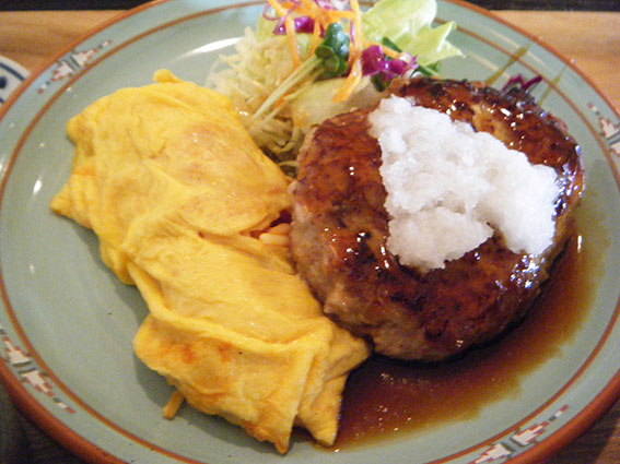 シェフの「おろしハンバーグ」-2♪