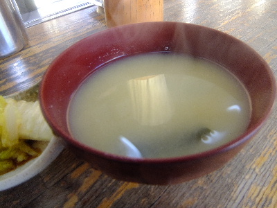 さかえや　味噌汁