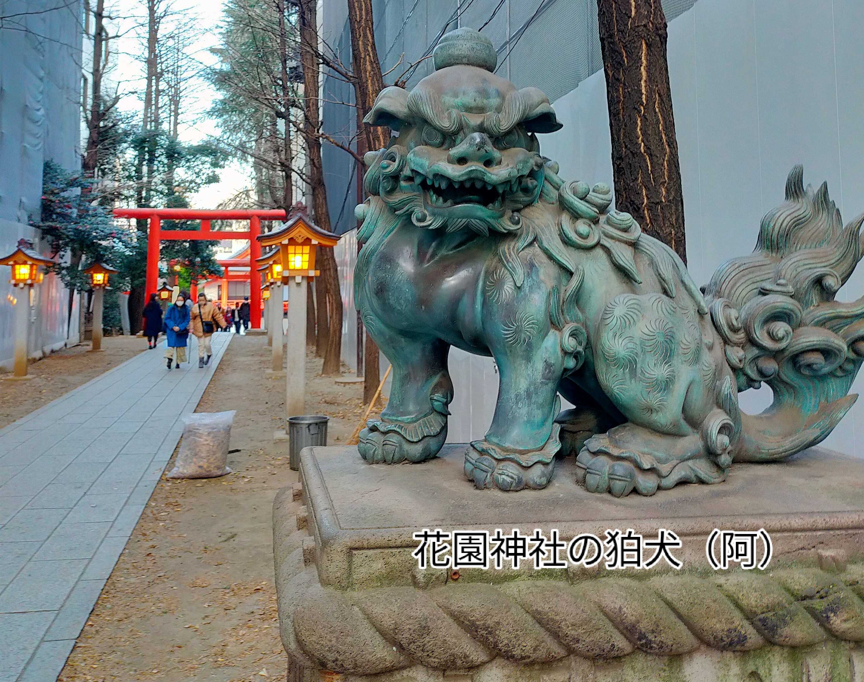 花園神社参拝 紅白梅 狛犬の阿吽の写真 | 西新宿の四季風景 男料理 ランチ情報 - 楽天ブログ