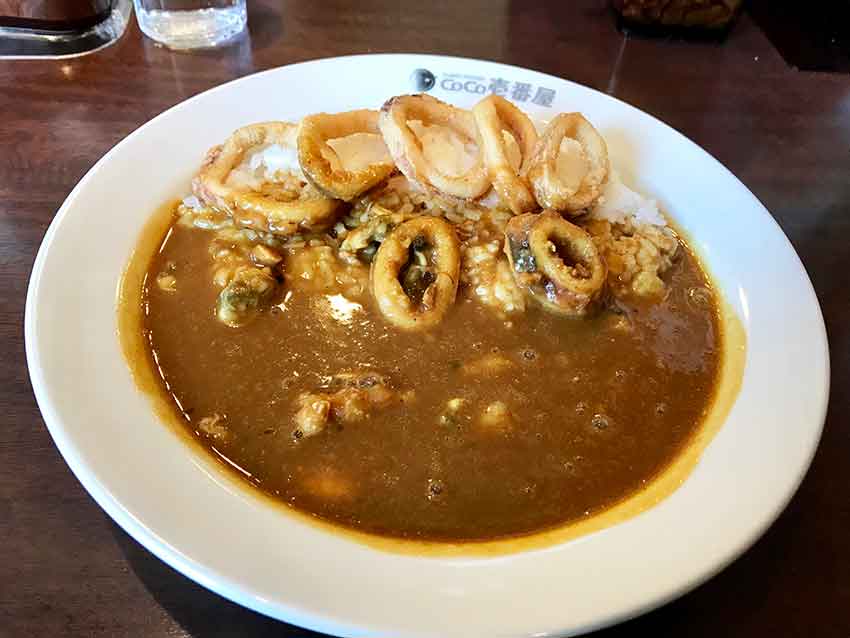 今日の昼食 Coco壱番屋の エビあさりイカフライカレー すえドン の四方山話 楽天ブログ