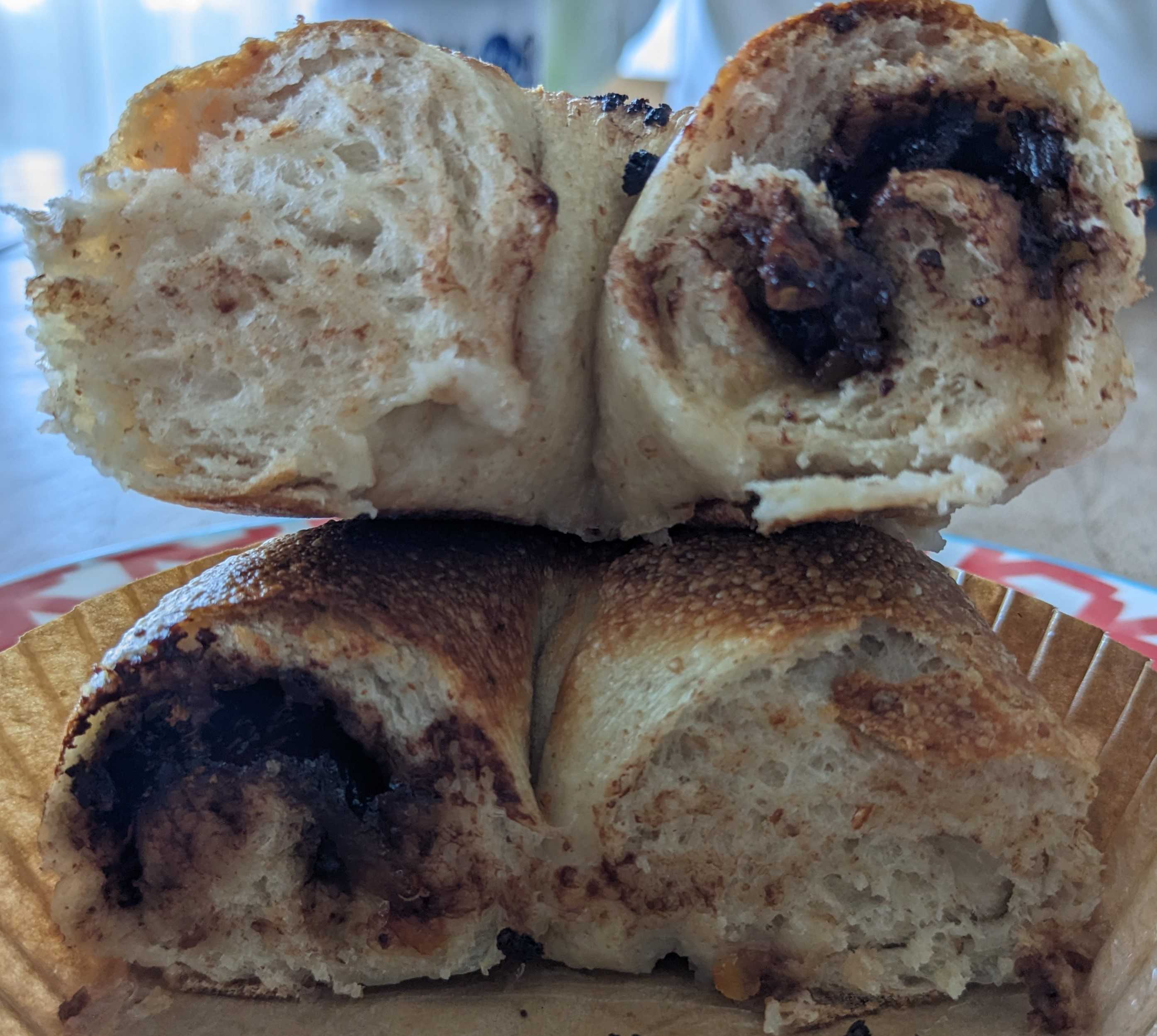 Snuggle(ちいぱんベーグル)のチョコと柑橘ベーグル