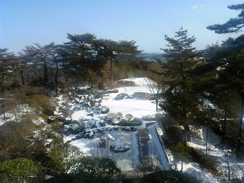 “積雪”が珍しい松島も雪が積もってました