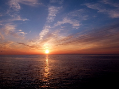 海　夕日　絶景　温泉　田舎暮らし