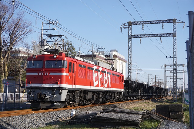 EF81 95牽引 水戸ホキ工臨 & 鹿島貨物4