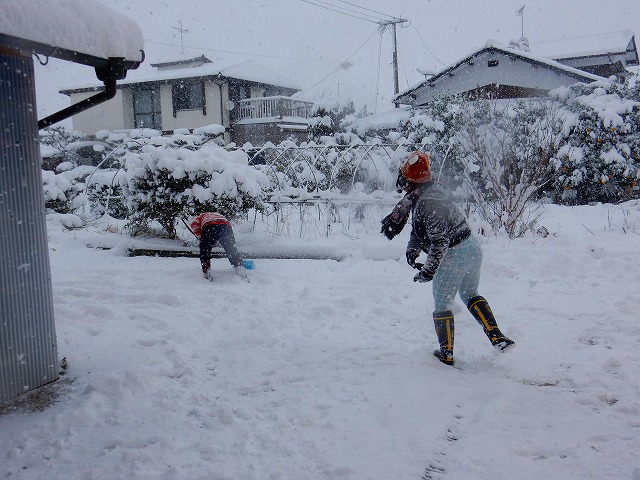 雪合戦！