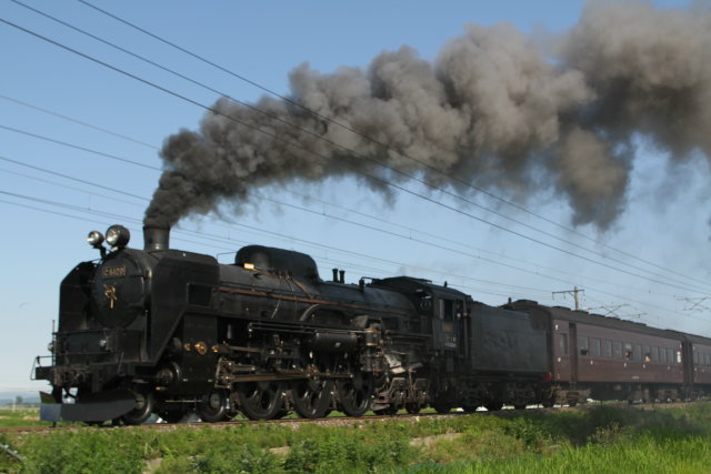 SL仙台宮城DC号 C61試運転 終了2