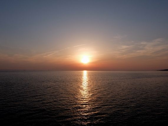 海　夕日　田舎暮らし