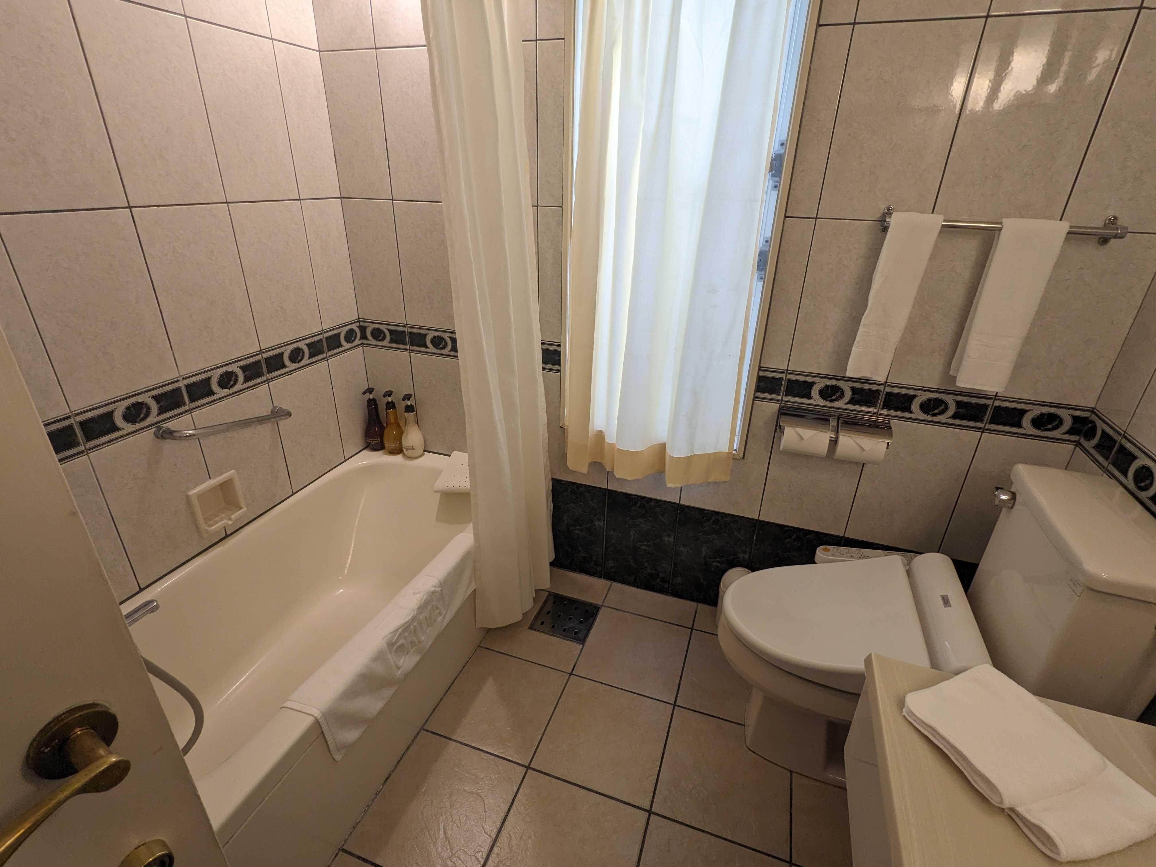 オクマプライベートビーチ＆リゾートのパームコテージの室内 バスルーム