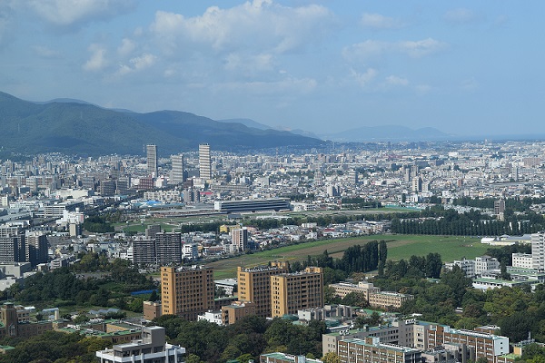 北大構内と札幌競馬場