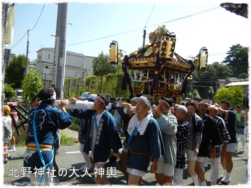 近くの神社の秋祭り