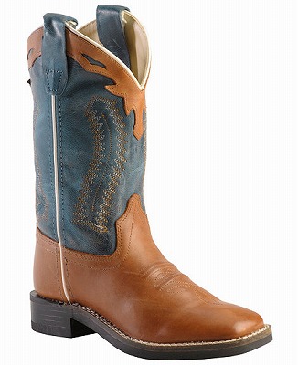 Old West Children's Barnwood Cowboy Boots - Square Toe.jpg