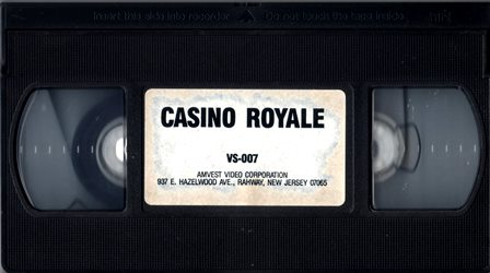 『0911　００７ ＣＡＳＩＮＯ ＲＯＹＡＬＥ THE ORIGINAL JAMES BOND　［ＶＨＳ］』カセット