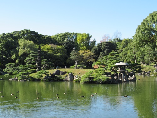 清澄庭園にて