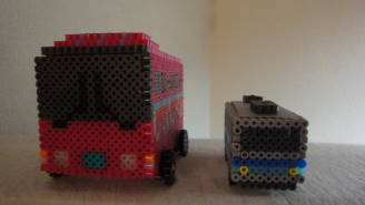 立体アイロンビーズ車0226