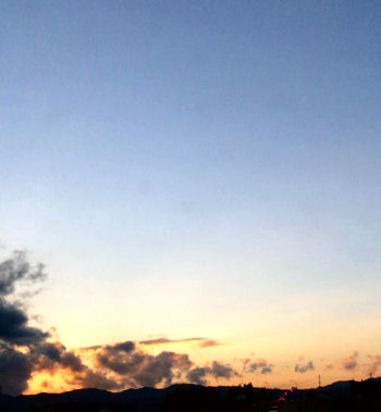 夕日