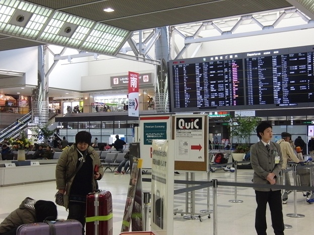 面倒な広州乗継便で