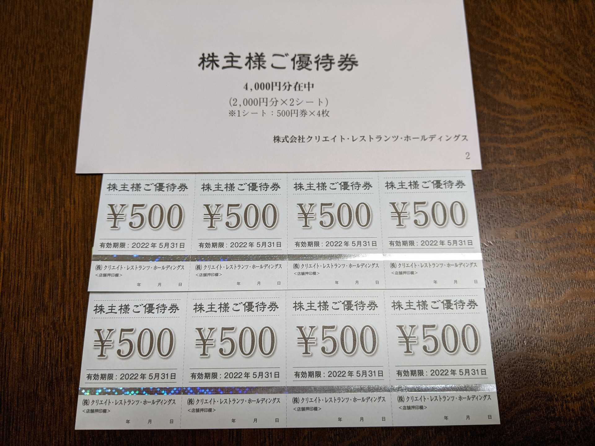 クリエイトレストランツホールディングス 食事券 備忘録&忘備録 楽天ブログ