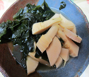 ワカメとタケノコ煮