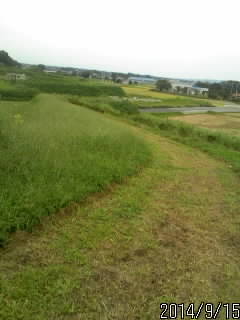 土塁の上から２