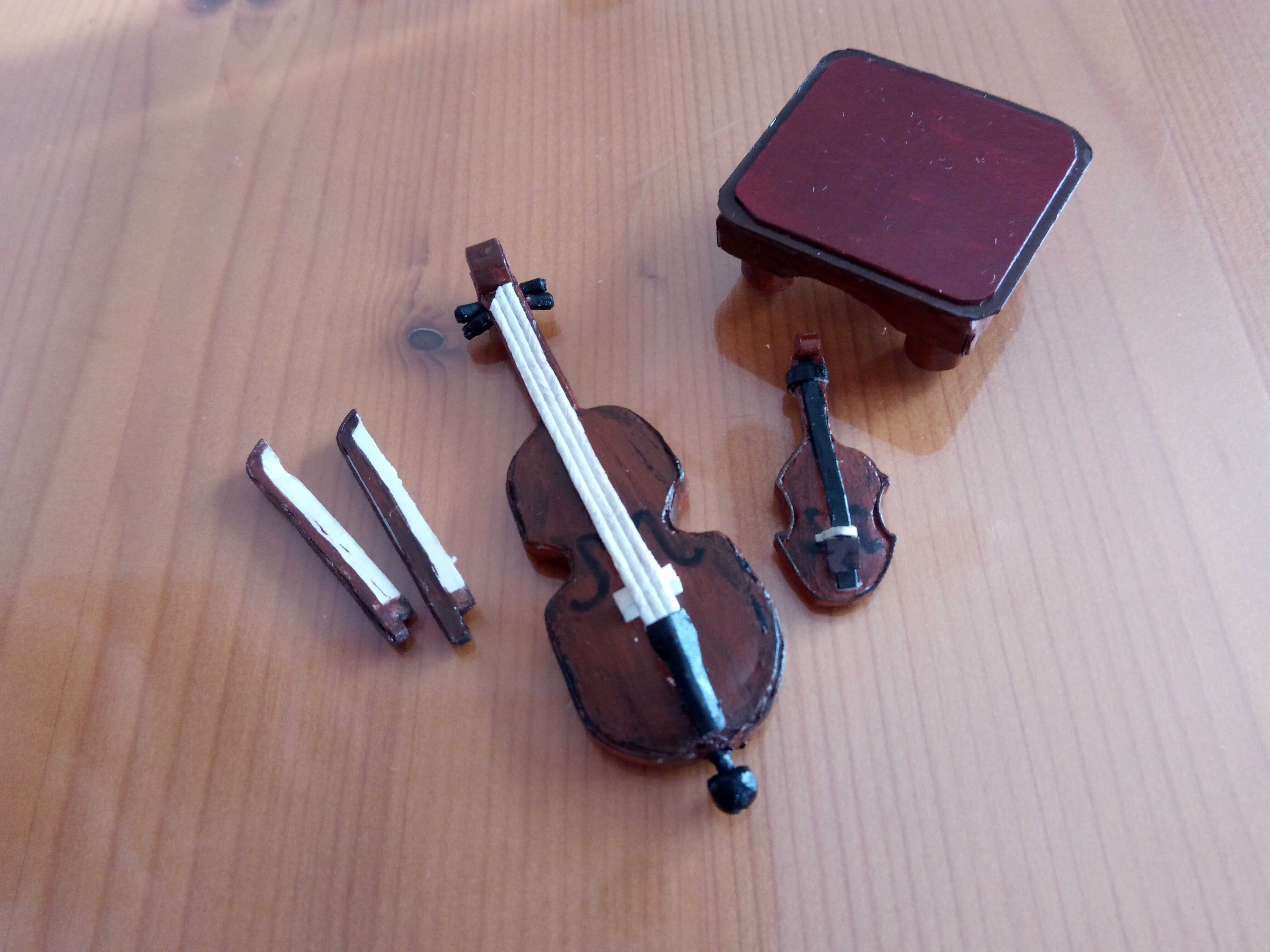 バイオリンとチェロを作る。 | 毎日たのしく♪シルバニアファミリー - 楽天ブログ