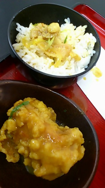 鶏天カレーうどん