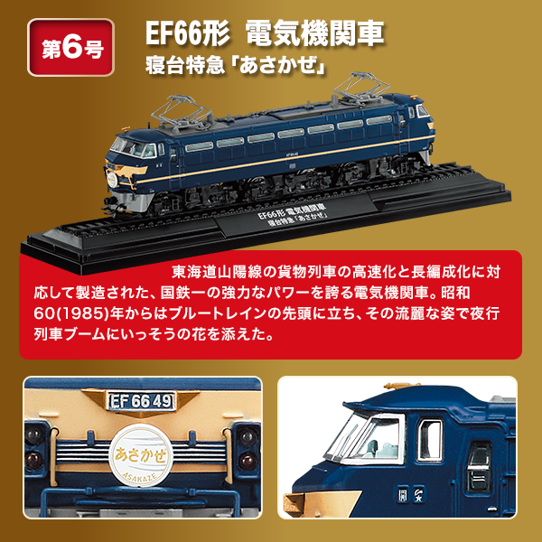 鉄道車両金属モデルコレクション EF81形 北斗星 ディアゴスティーニ