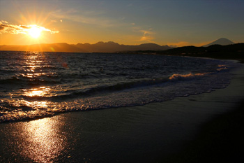 Golden Sunset～湘南ひらつか海岸から望む夕陽