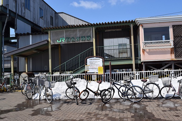 ＪＲ駅前の自転車
