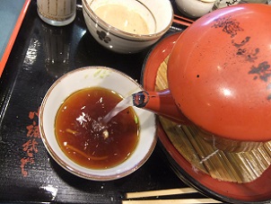 千住旭町・小諸そばのそば湯